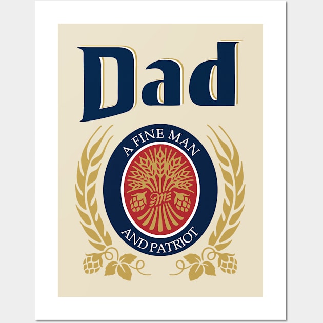 Fathers Day - Beer Label Wall Art by Sbrown1521